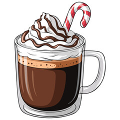 Hot chocolate vector