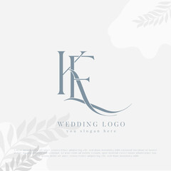 Alphabet Letters Initials Monogram Logo KE EK