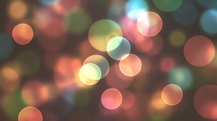 Obraz premium Abstract Bokeh Background: A Symphony of Colorful Lights