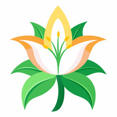 lily icon on white background 