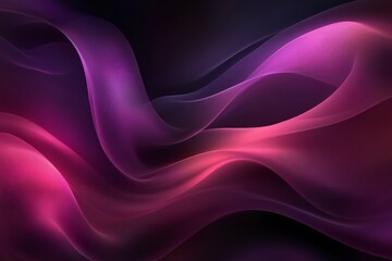 Abstract depiction of flowing pink and purple light waves