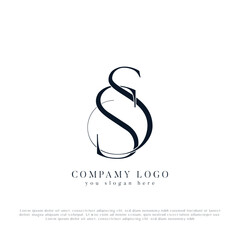 SS Alphabets Letters Logo Monogram