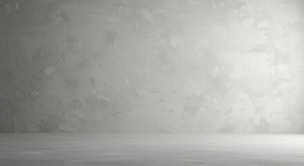 Subtle grey textured wall background softly lit. AI Generated