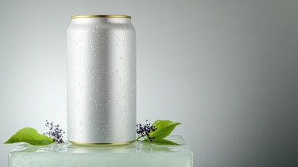 Minimalist design showcases can surrounded by greenery and delic