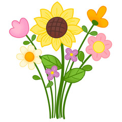 bouquet of sunflowers