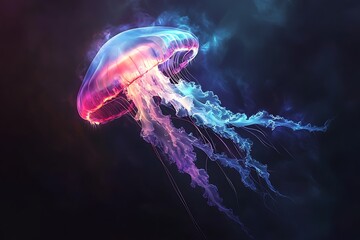 jelly fish in the sea