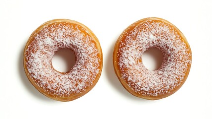 donuts isolated on white