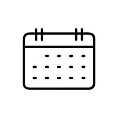 Calendar icon design on transparent background  