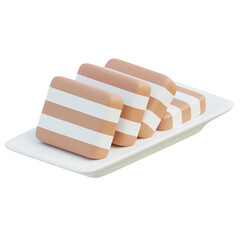 Lapis Cake 3D Illustration