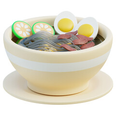 Indonesian Soup 3D Illustration