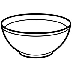 vector illustration of a bowl on white background