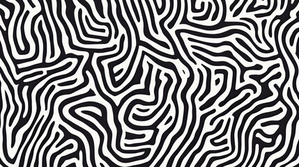 Monochrome Curvilinear Pattern