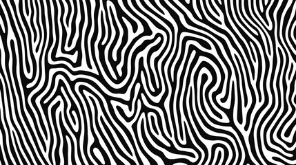 Monochrome Curvilinear Pattern