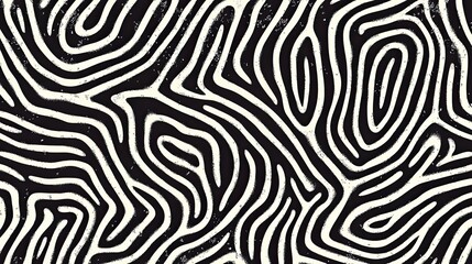 Monochrome Curvilinear Pattern