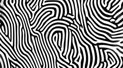 Monochrome Curvilinear Pattern