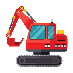 excavator vector