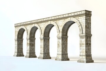 Obraz premium Detailed Roman Aqueduct Model for Architecture Enthusiasts