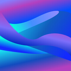 minimalist design of gradient abstract background objects with striking colors