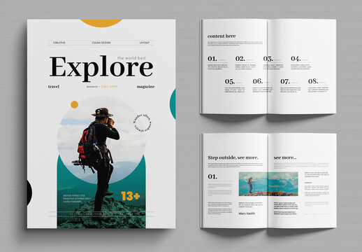 A Travel Magazine Template for Explorers