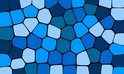 Colorful Abstract Geometric Mosaic Design, blue abstract background