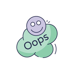 Oops Icon vector
