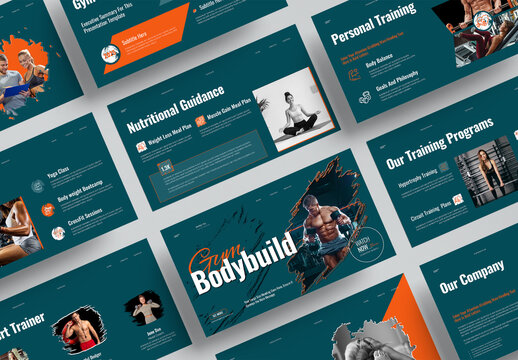 Gym Bodybuilder Presentation Template