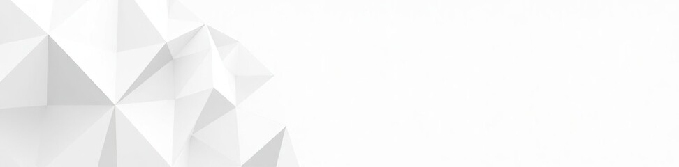 Fototapeta premium Low poly white and gray triangles and halftone design on white background, polygon, triangles
