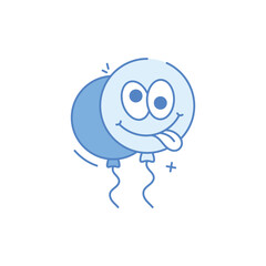 Smiley Balloon Icon vector