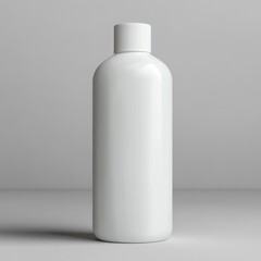 White lotion bottle mockup minimalist product porcelain.