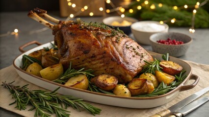 delicious roast leg of lamb