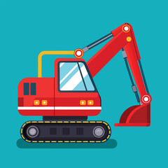 excavator vector