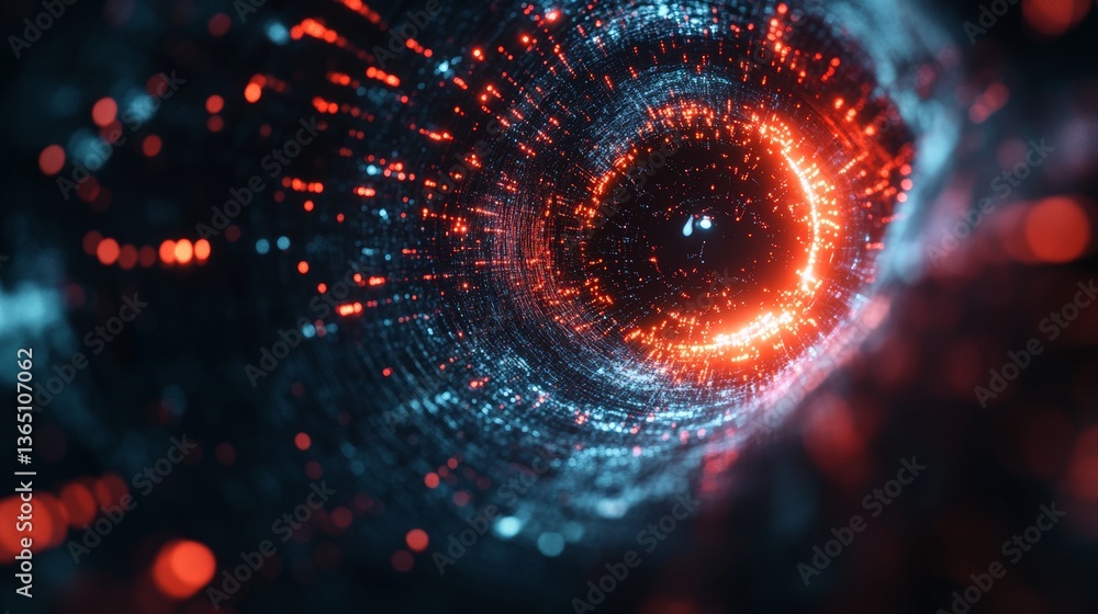 Poster digital background ideal for technological operations, neural networks, ai, data transmission and en