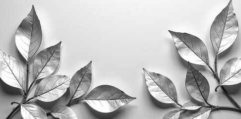 Shiny leaf silver foil paper background with elegant, metallic sheen,  shiny,  luxury