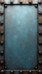 Shiny metal background with rivets and industrial texture, metal,  rivets