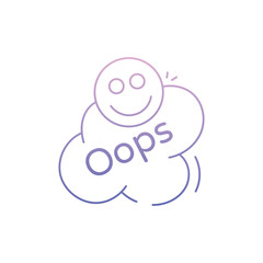 Oops Icon vector