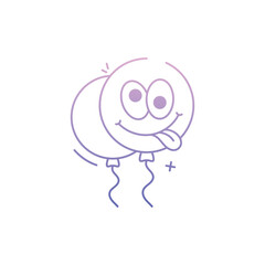 Smiley Balloon Icon vector