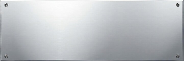 Shiny silver metal plate with brushed texture and light reflection,  shiny,  aluminum