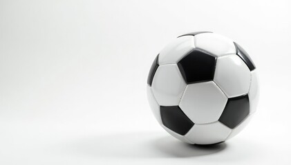 Obraz premium Studio shot of a pristine white football against pure white background , template, mockup