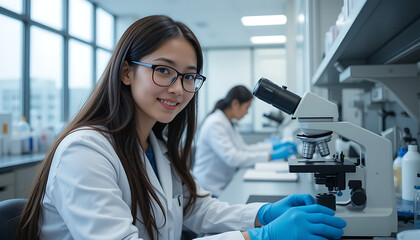 "Young Scientist in Modern Laboratory: Research & Innovation"


