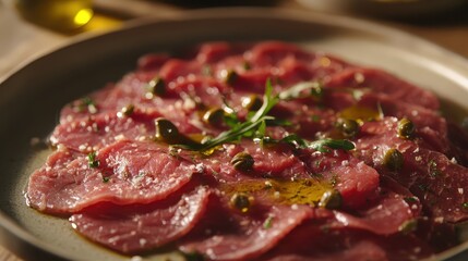 Obraz premium lamb chops with herbs