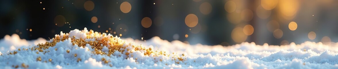 Minimalist gold glitter snow background,  minimal,  Christmas