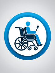 Fototapeta premium Mobility Support icon vector image. Can be used for Elderly Care.