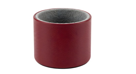 Stylish Red Leather Sleeve with Soft Interior for Organizing Small Items, Perfect for Desk or Home Use, Adds a Touch of Elegance and Functionality