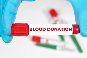 blood donation medical analysis value test tube background