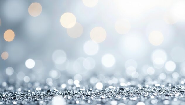 Silver glittery background perfect for party invitations or festive events,  party theme,  texture