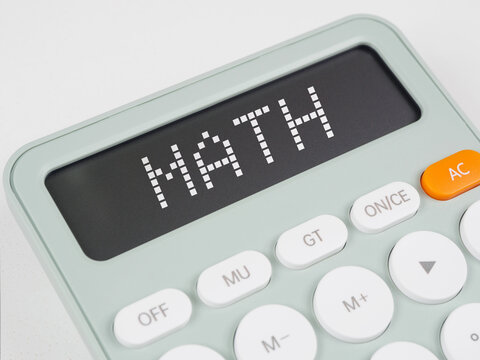 math title term on calculator screen - Powered by Adobe