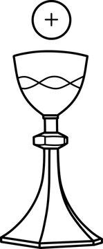 Sacred Host and Chalice Illustration