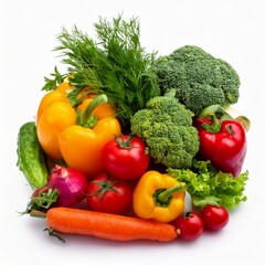 Salad. Vegetables in bowl. Red tomatoes, bell pepper, cucumber, black olives, onions and tofu. Salad bar for healthy meal. Vegetarian bowl of salad