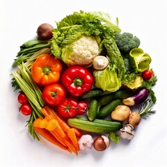 Salad. Vegetables in bowl. Red tomatoes, bell pepper, cucumber, black olives, onions and tofu. Salad bar for healthy meal. Vegetarian bowl of salad