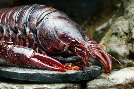 Colorful Polygonal Shrimp. Type A - Generated by AI. Beautiful simple AI generated image